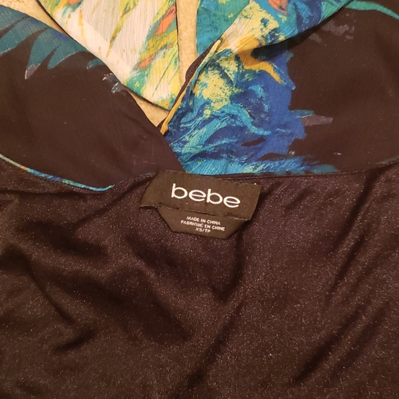 Bebe High Low Tropical Dress, size XS - Picture 8 of 13